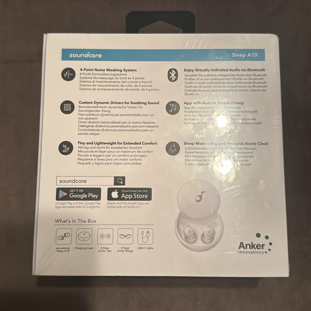 Anker Soundcore Sleep A10 Bluetooth Earbuds - White - Picture 2 of 6